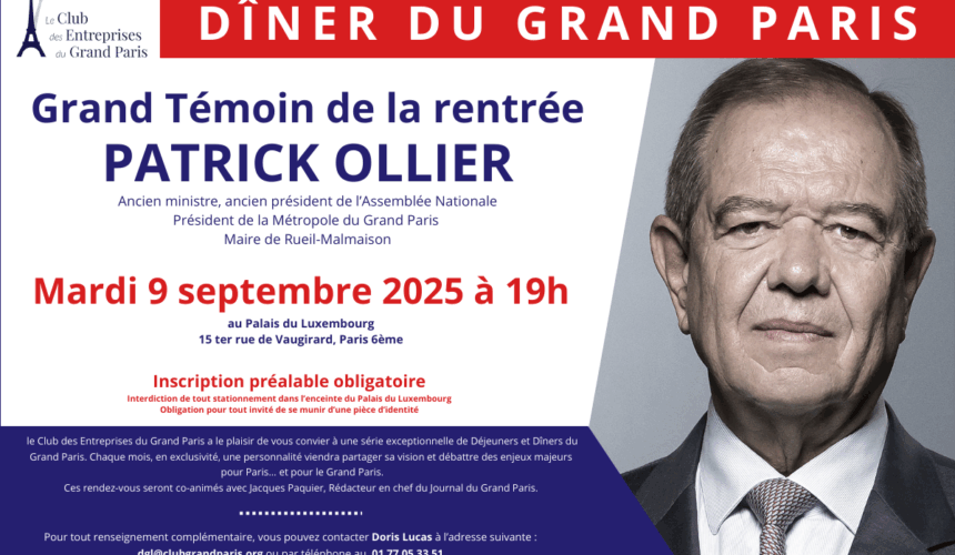 Dîner du Grand Paris avec Patrick OLLIER