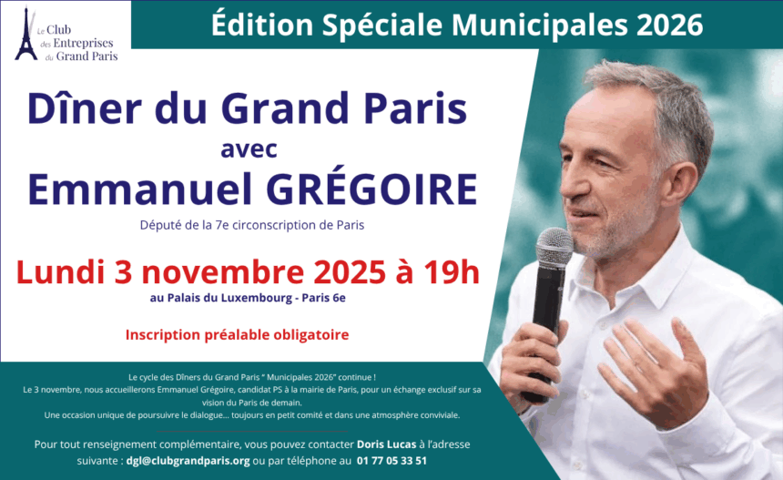 Édition Spéciale Municipales 2026 – Dîner avec Emmanuel Grégoire