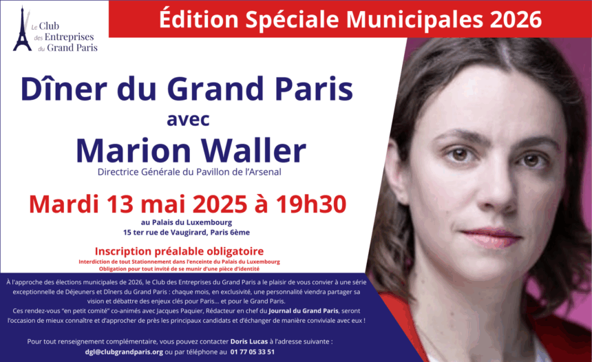 Édition Spéciale Municipales 2026 – Dîner avec Marion Waller