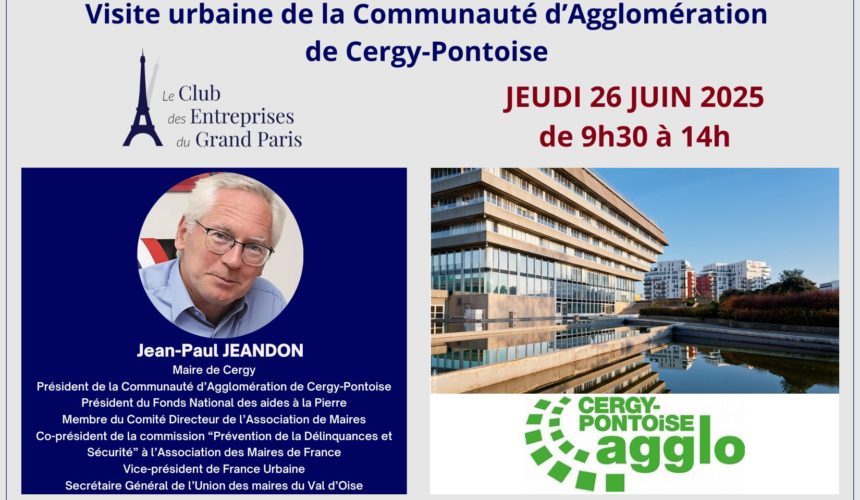 Visite urbaine de la Communauté d’Agglomération de Cergy-Pontoise