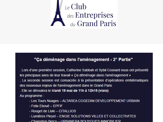 « Ça déménage dans l’aménagement »